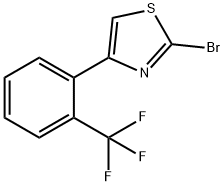 2-bromo-4-[2-(trifluoromethyl)phenyl]-1,3-thiazole Structure