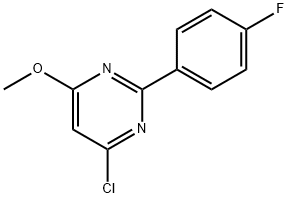 4-Chloro-2-(4-fluoro-phenyl)-6-methoxy-pyrimidine Structure