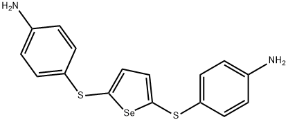 Benzenamine, 4,4'-[2,5-selenophenediylbis(thio)]bis- Structure