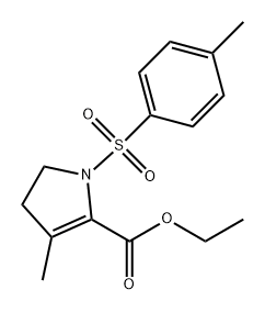 1H-Pyrrole-2-carboxylic acid, 4,5-dihydro-3-methyl-1-[(4-methylphenyl)sulfonyl]-, ethyl ester Structure