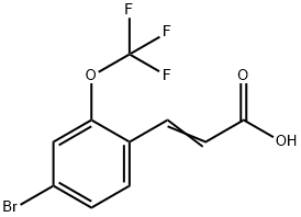 4-Bromo-2-(trifluoromethoxy)cinnamic acid Structure