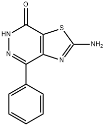 2-amino-4-phenyl-Thiazolo[4,5-d]pyridazin-7(6H)-one Structure