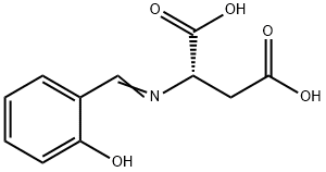 Aspartic acid, N-[(2-hydroxyphenyl)methylene]- Structure