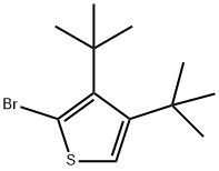 Thiophene, 2-bromo-3,4-bis(1,1-dimethylethyl)- Structure