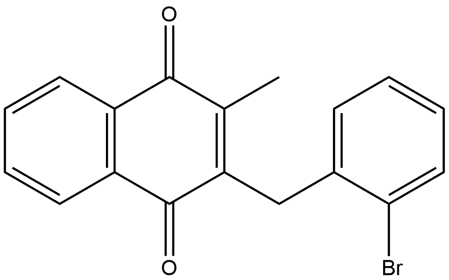 2-(2-bromobenzyl)-3-methylnaphthalene-1,4-dione Structure