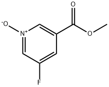 3-Pyridinecarboxylic acid, 5-fluoro-, methyl ester, 1-oxide Structure