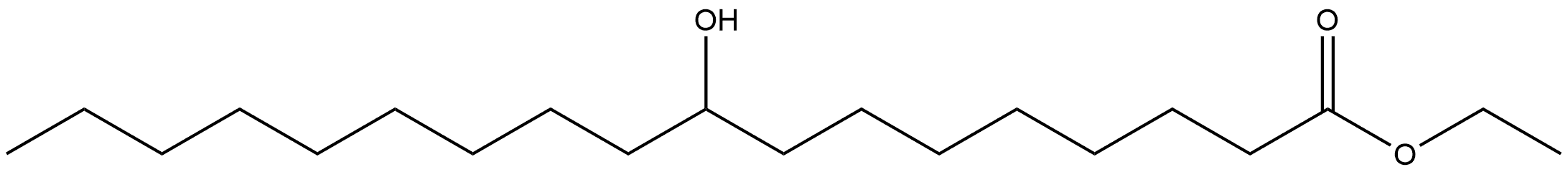 9-hydroxy-stearic acid ethyl ester Structure