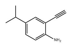 Benzenamine, 2-ethynyl-4-(1-methylethyl)- Structure