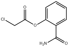 Acetic acid, 2-chloro-, 2-(aminocarbonyl)phenyl ester Structure