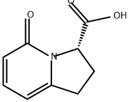 3-Indolizinecarboxylic acid, 1,2,3,5-tetrahydro-5-oxo-, (3S)- 구조식 이미지