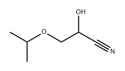 Propanenitrile, 2-hydroxy-3-(1-methylethoxy)- Structure