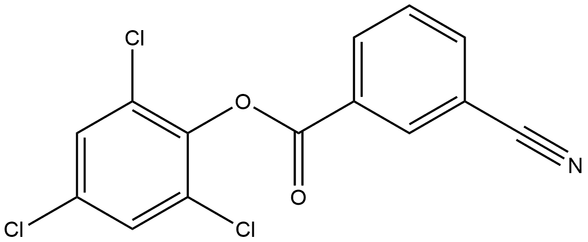 2,4,6-Trichlorophenyl 3-cyanobenzoate Structure