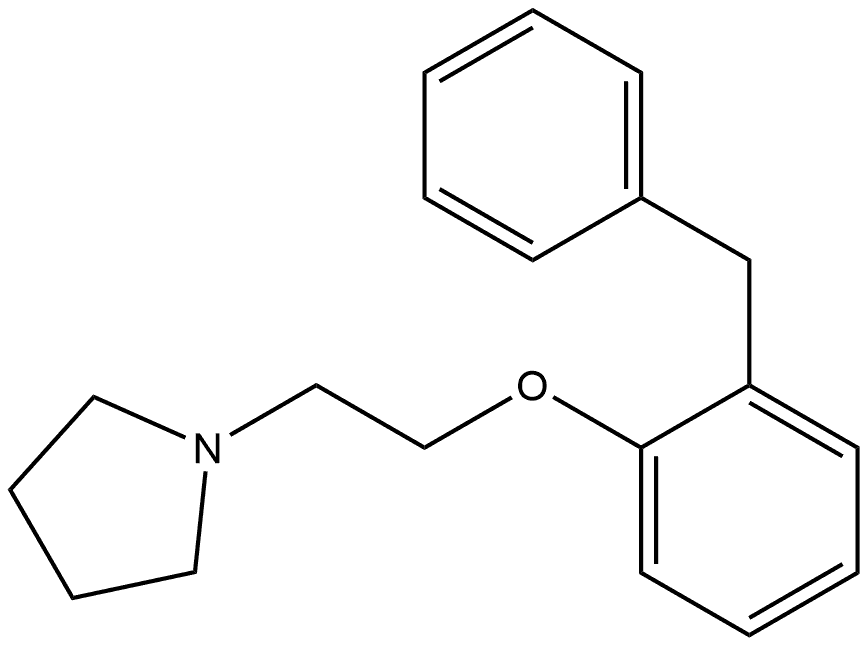 1-[2-[2-(Phenylmethyl)phenoxy]ethyl]pyrrolidine Structure