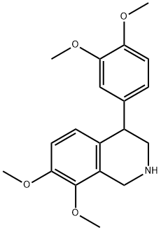 Isoquinoline, 4-(3,4-dimethoxyphenyl)-1,2,3,4-tetrahydro-7,8-dimethoxy- Structure