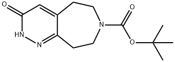 7H-Pyridazino[3,4-d]azepine-7-carboxylic acid, 2,3,5,6,8,9-hexahydro-3-oxo-, 1,1-dimethylethyl ester Structure