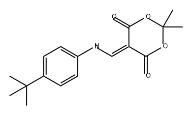 1,3-Dioxane-4,6-dione, 5-[[[4-(1,1-dimethylethyl)phenyl]amino]methylene]-2,2-dimethyl- Structure