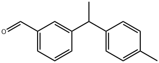 3-(1-(p-tolyl)ethyl)benzaldehyde Structure