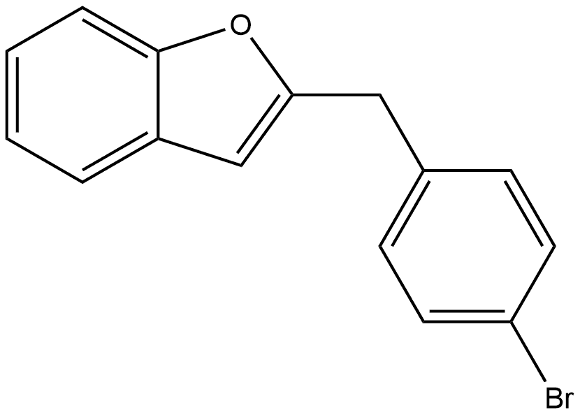 2-[(4-Bromophenyl)methyl]benzofuran Structure