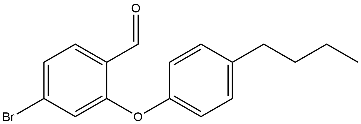 4-Bromo-2-(4-butylphenoxy)benzaldehyde Structure