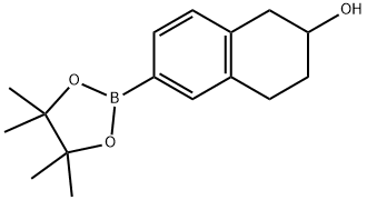 2-Naphthalenol, 1,2,3,4-tetrahydro-6-(4,4,5,5-tetramethyl-1,3,2-dioxaborolan-2-yl)- Structure