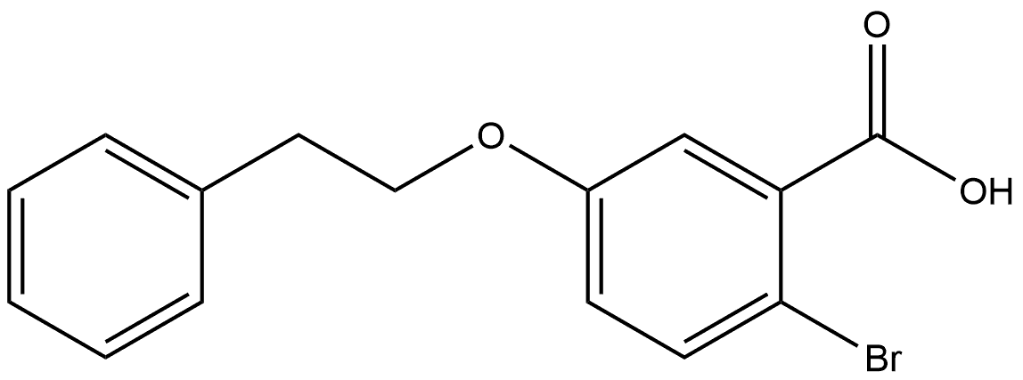 2-Bromo-5-(2-phenylethoxy)benzoic acid Structure