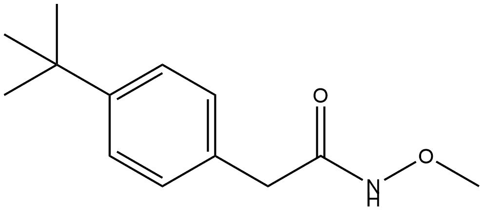 4-(1,1-Dimethylethyl)-N-methoxybenzeneacetamide Structure