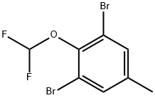 Benzene, 1,3-dibromo-2-(difluoromethoxy)-5-methyl- Structure