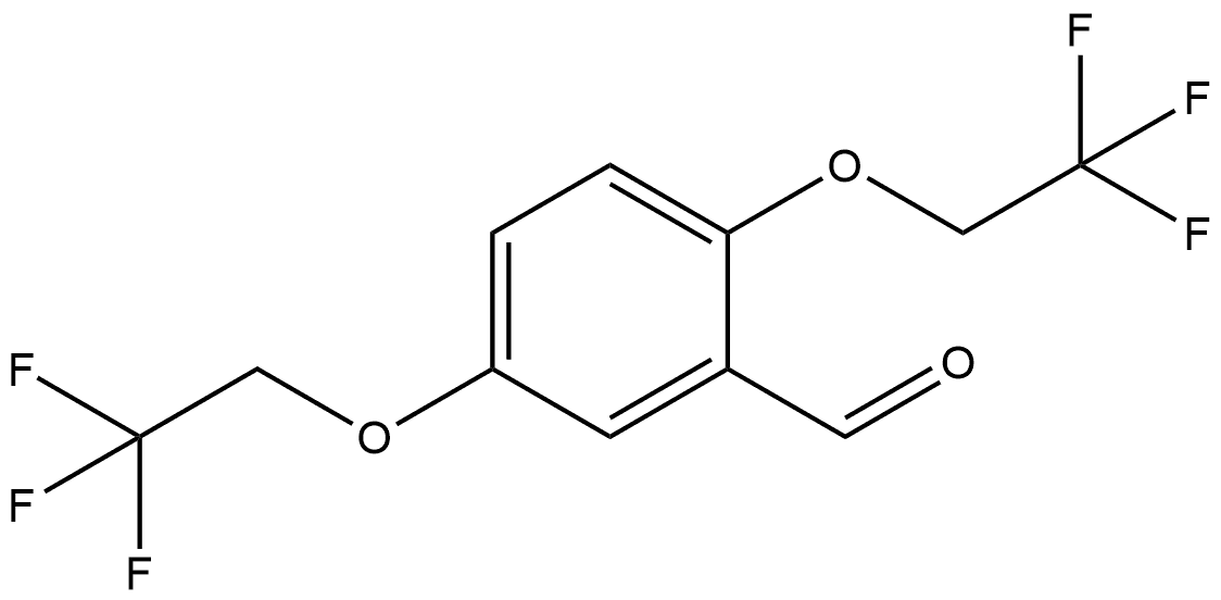 2,5-Bis(2,2,2-trifluoroethoxy)benzaldehyde Structure