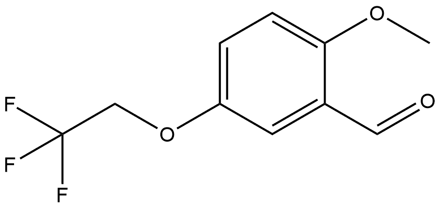 2-Methoxy-5-(2,2,2-trifluoroethoxy)benzaldehyde Structure