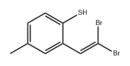 Benzenethiol, 2-(2,2-dibromoethenyl)-4-methyl- Structure