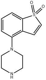 Piperazine, 1-(1,1-dioxidobenzo[b]thien-4-yl)- Structure