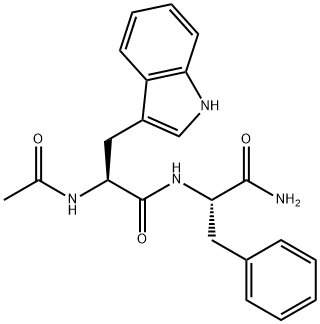 (S)-2-Acetamido-N-((S)-1-amino-1-oxo-3-phenylpropan-2-yl)-3-(1H-indol-3-yl)propanamide Structure