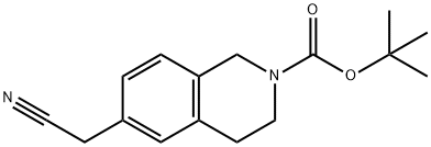 2(1H)-Isoquinolinecarboxylic acid, 6-(cyanomethyl)-3,4-dihydro-, 1,1-dimethylethyl ester Structure
