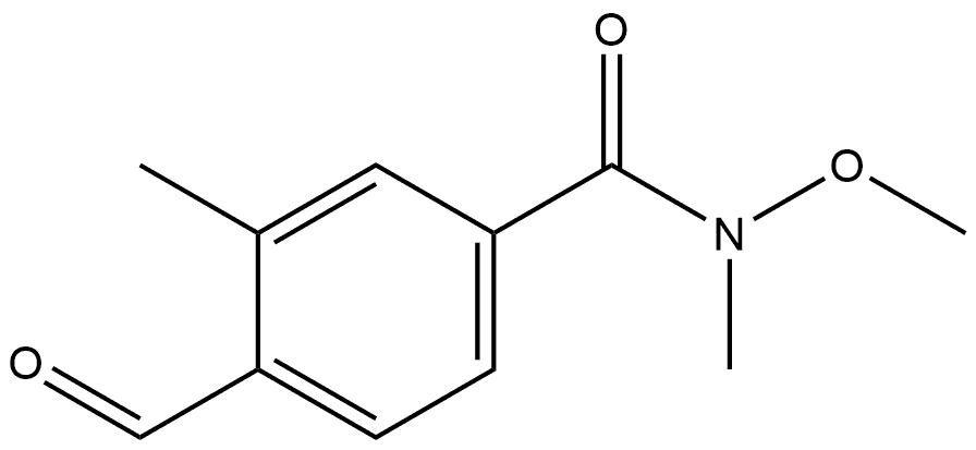 4-Formyl-N-methoxy-N,3-dimethylbenzamide Structure