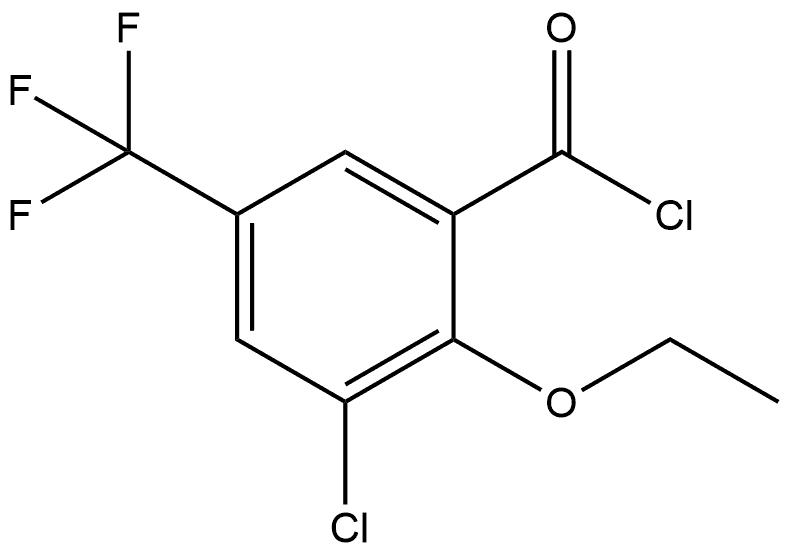 3-Chloro-2-ethoxy-5-(trifluoromethyl)benzoyl chloride Structure