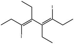 3,5-Octadiene, 4,5-diethyl-3,6-diiodo-, (3Z,5Z)- Structure