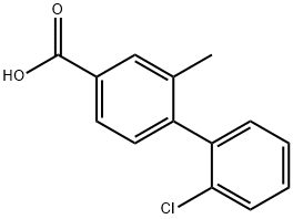 4-(2-Chlorophenyl)-3-methylbenzoic acid Structure