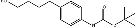 tert-butyl N-[4-(4-hydroxybutyl)phenyl]carbamate Structure