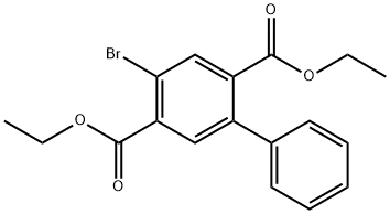 [1,1'-Biphenyl]-2,5-dicarboxylic acid, 4-bromo-, 2,5-diethyl ester Structure