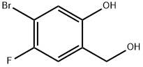 Benzenemethanol, 4-bromo-5-fluoro-2-hydroxy- Structure