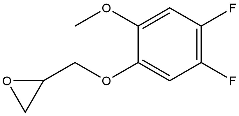 2-[(4,5-Difluoro-2-methoxyphenoxy)methyl]oxirane Structure