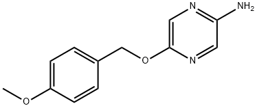 2-Pyrazinamine, 5-[(4-methoxyphenyl)methoxy]- 구조식 이미지
