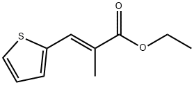 2-Propenoic acid, 2-methyl-3-(2-thienyl)-, ethyl ester, (E)- (9CI) Structure