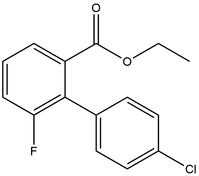 Ethyl 4'-chloro-6-fluoro[1,1'-biphenyl]-2-carboxylate Structure