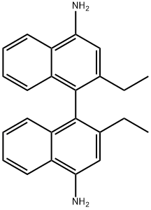 2,2'-Diethyl-[1,1'-binaphthalene]-4,4'-diamine Structure