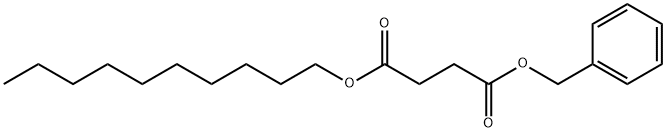 Butanedioic acid, 1-decyl 4-(phenylmethyl) ester Structure