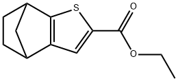 4,7-Methanobenzo[b]thiophene-2-carboxylic acid, 4,5,6,7-tetrahydro-, ethyl ester Structure