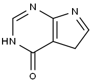 4H-Pyrrolo[2,3-d]pyrimidin-4-one, 3,5-dihydro- Structure