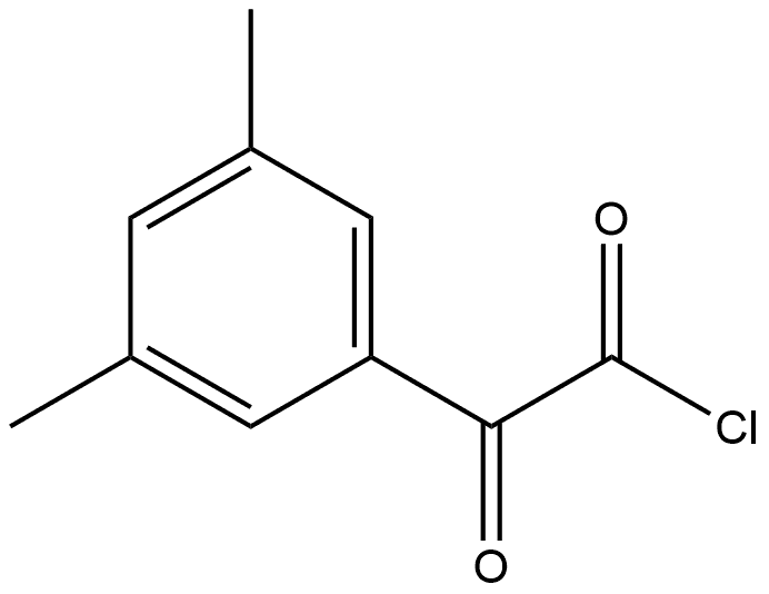 3,5-Dimethyl-α-oxobenzeneacetyl chloride Structure