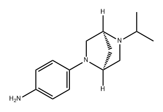 Benzenamine, 4-[(1S,4S)-5-(1-methylethyl)-2,5-diazabicyclo[2.2.1]hept-2-yl]- 구조식 이미지